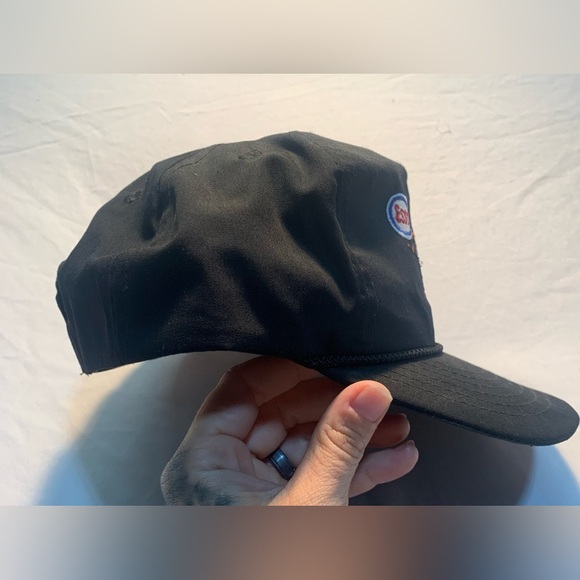 Vintage Black Esso Tiger Trucker Hat Snapback - Picture 2 of 6
